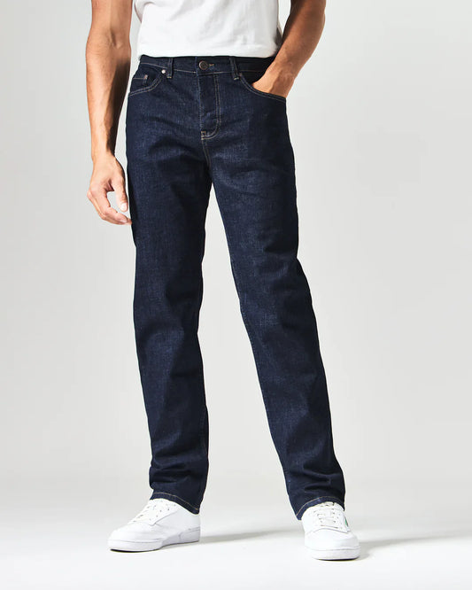 LOOSE FIT DARK RINSED DENIM JEANS