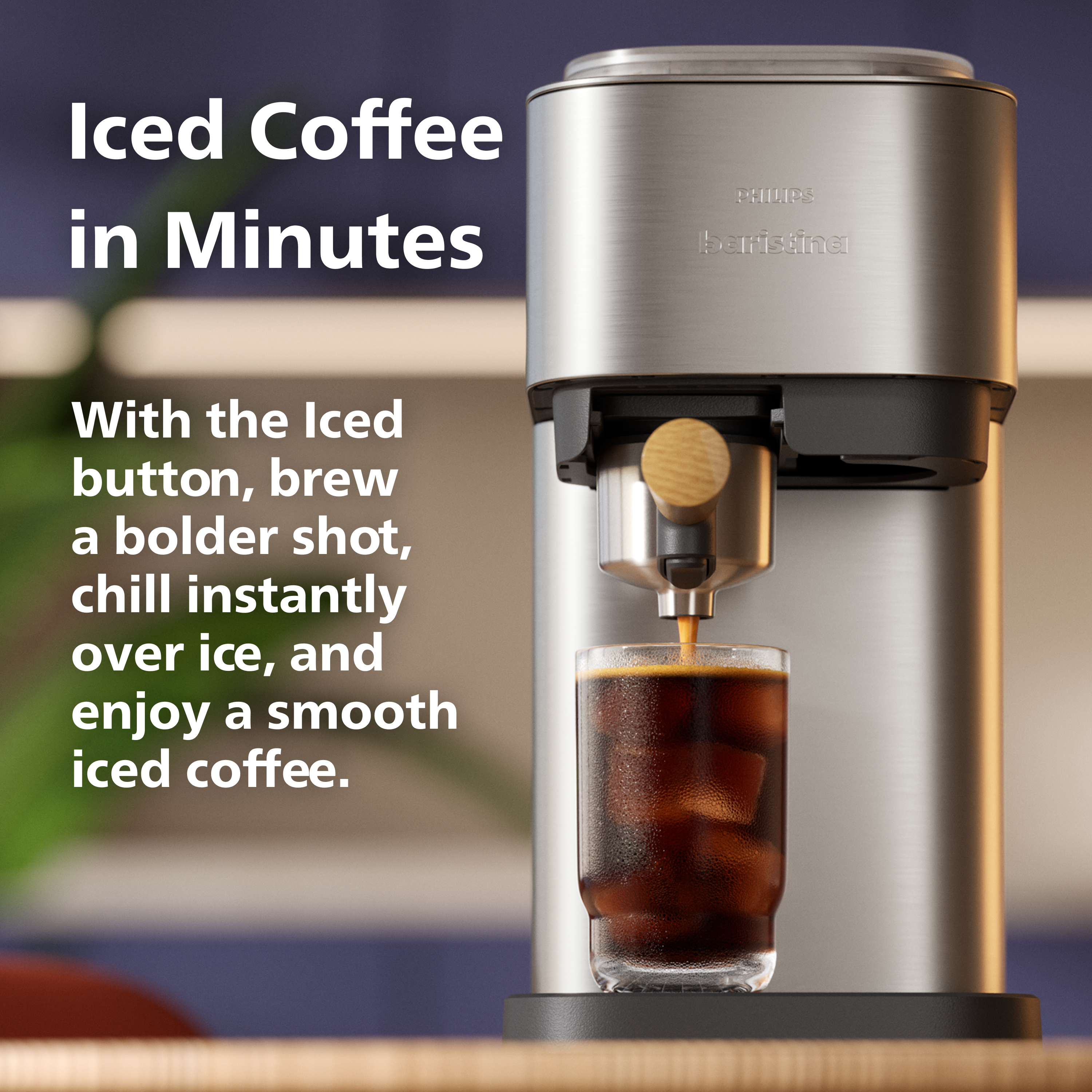Philips Baristina Plus Automatic Espresso Machine, Stainless Steel