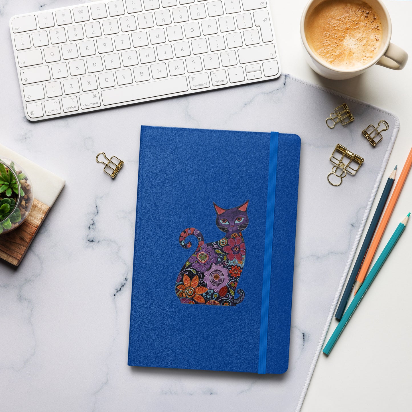 Cat - Hardcover bound notebook