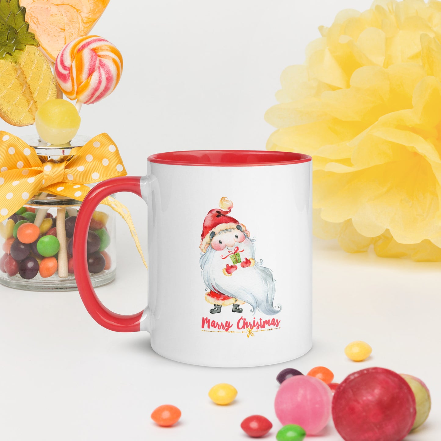 Little Santa Claus - Mug with Color Inside