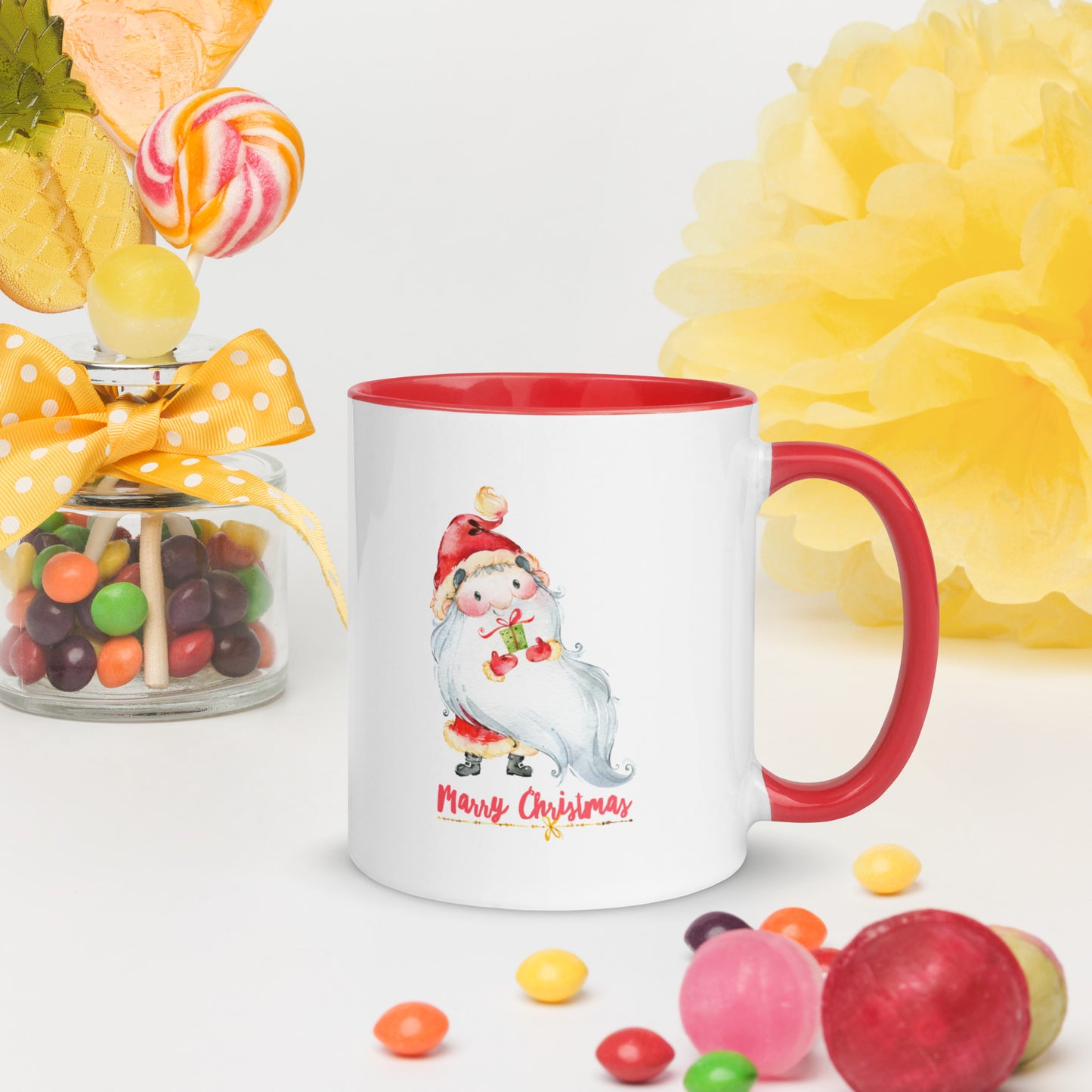 Little Santa Claus - Mug with Color Inside